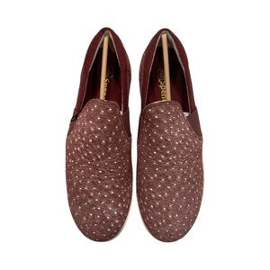 SPENCO WACO Women’s Santa cruz ostrich shoes Burgundy Size 10D New